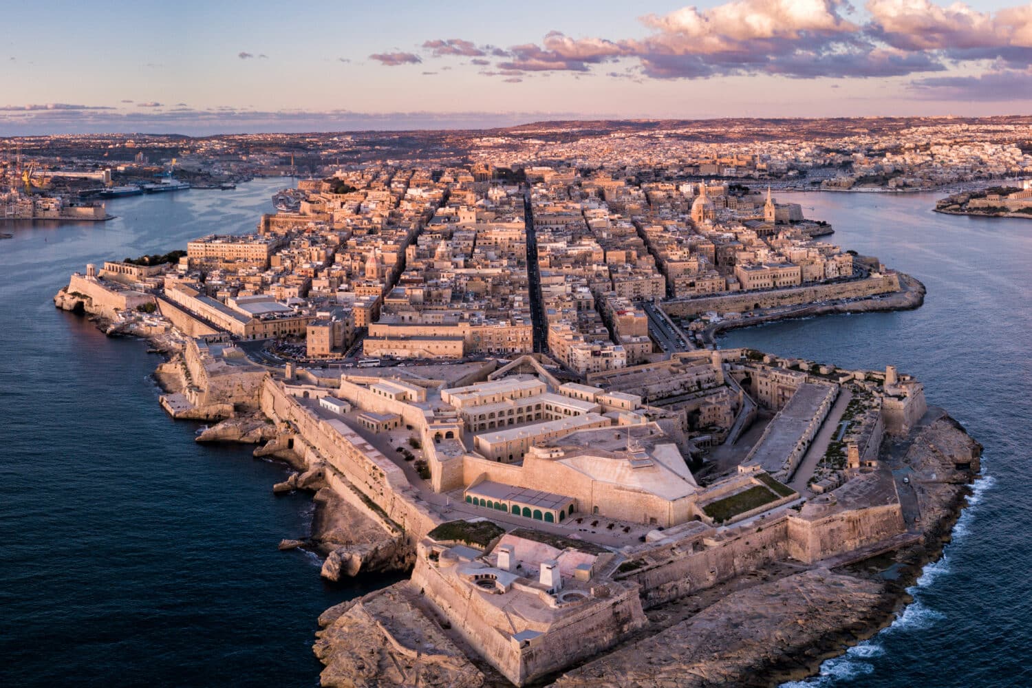 malta valletta vista porto