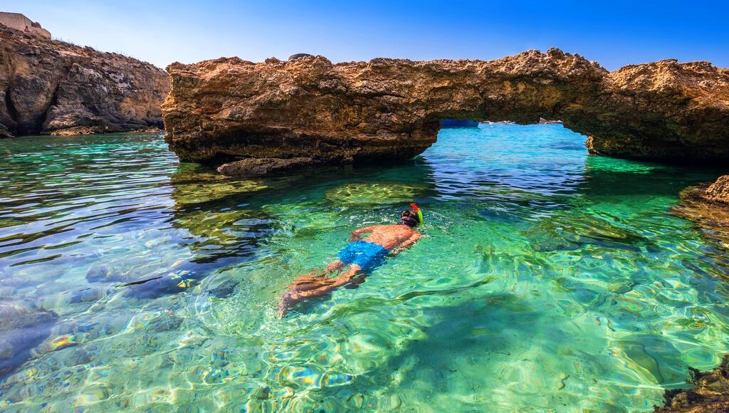 Comino Schwimmen Schnorcheln Malta Kreuzfahrt